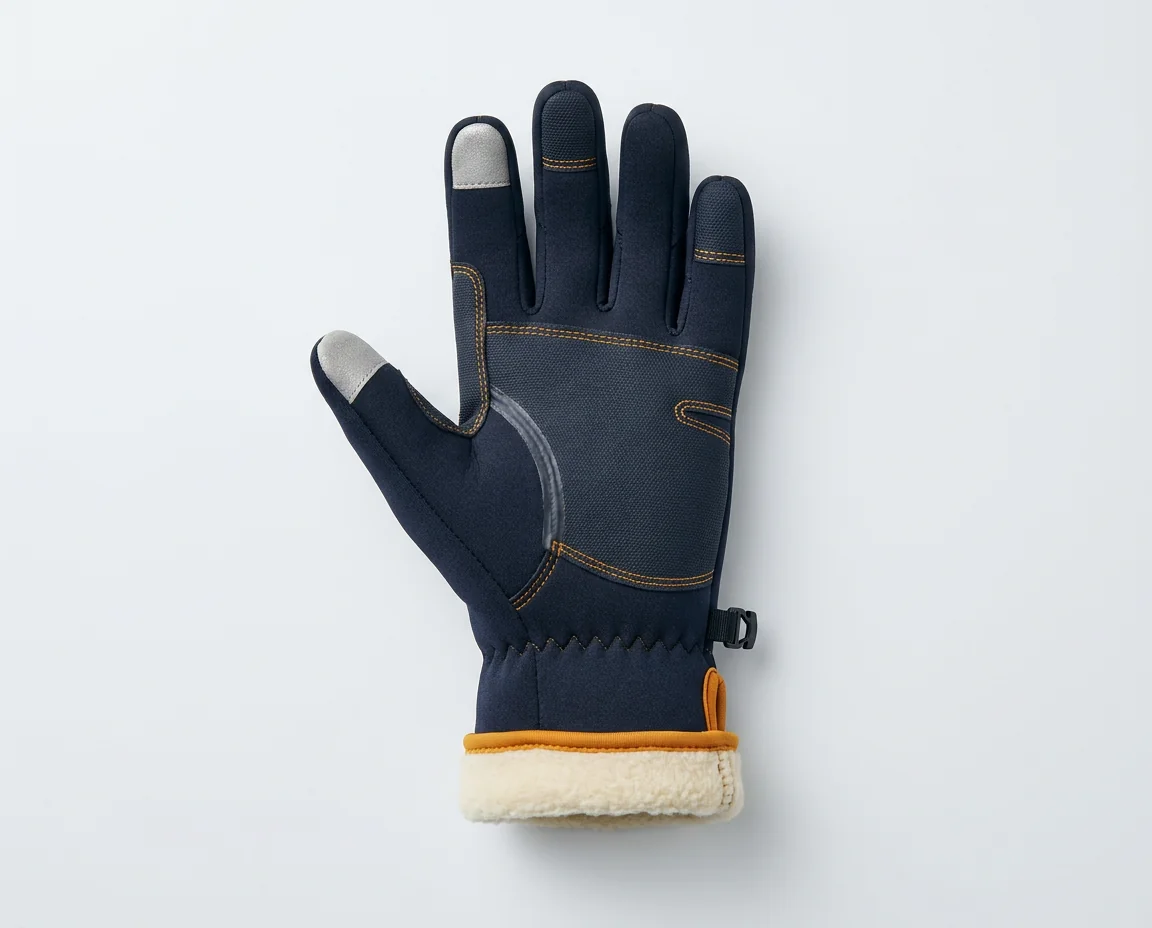 Custom cold-weather thermal fishing glove for ice and winter fishing