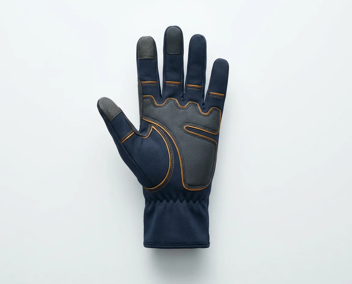 Custom full-finger fishing glove with touchscreen fingertips