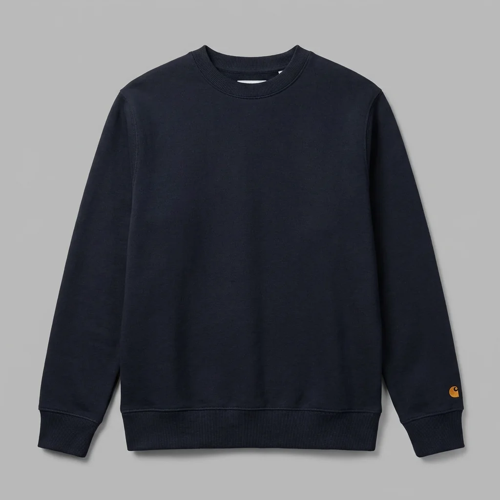 Crewneck sweatshirt brand collection studio shot