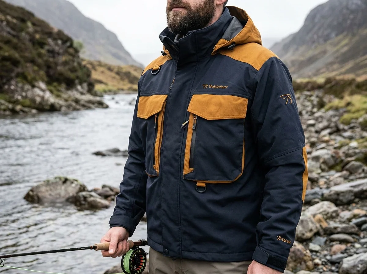 Custom fishing jacket for all-day guide use