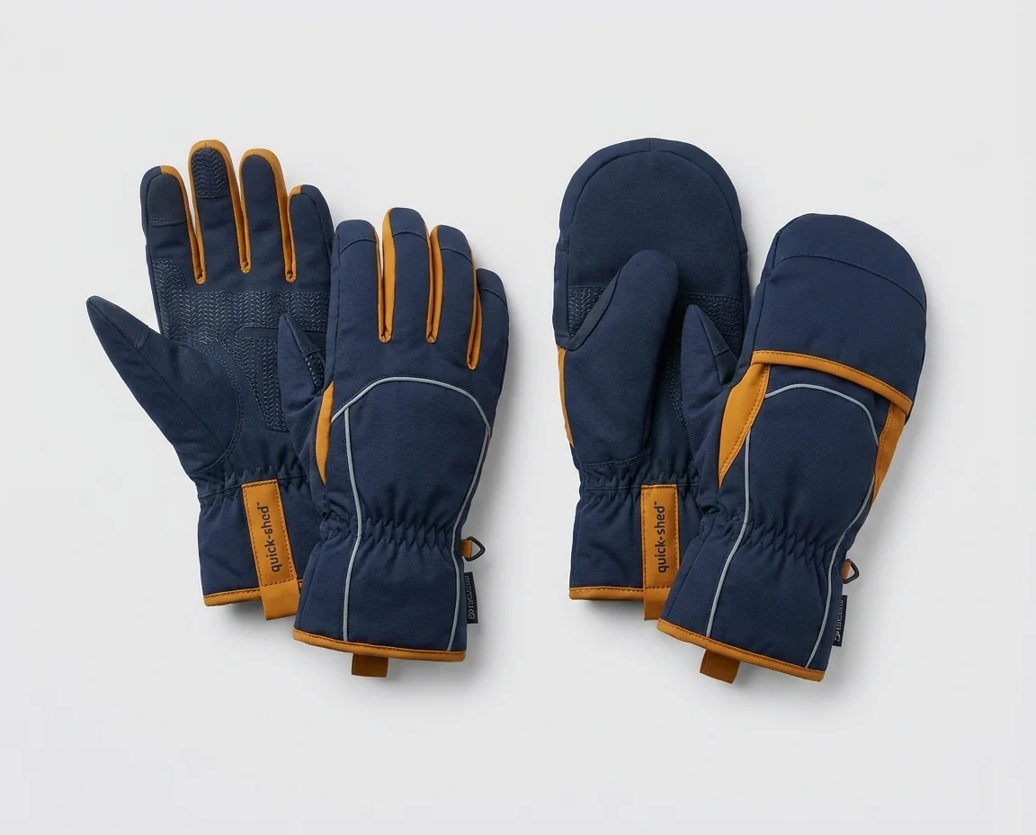 Custom insulated winter fishing gloves and mitts
