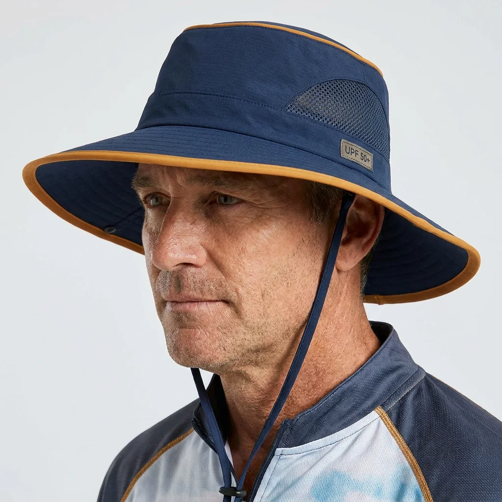 Custom UPF fishing hats OEM landing page link