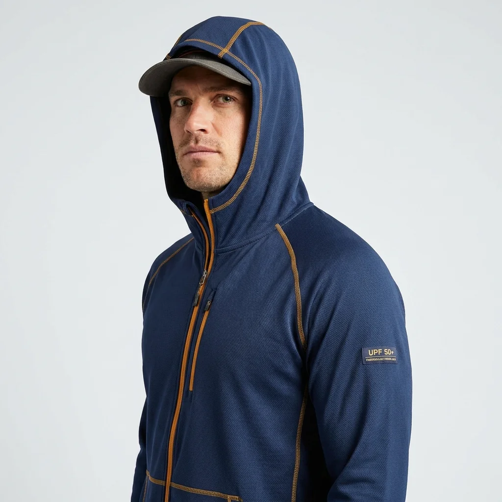 Custom UPF fishing hoodies OEM landing page link